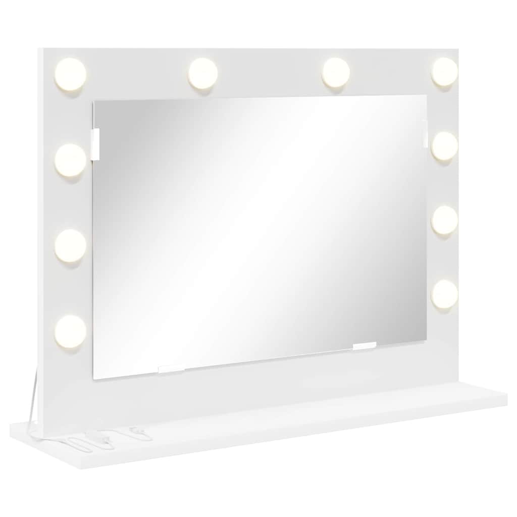vidaXL Lustro toaletowe Prostokątny Z lustrem Biały 60 x 45 x 18 cm