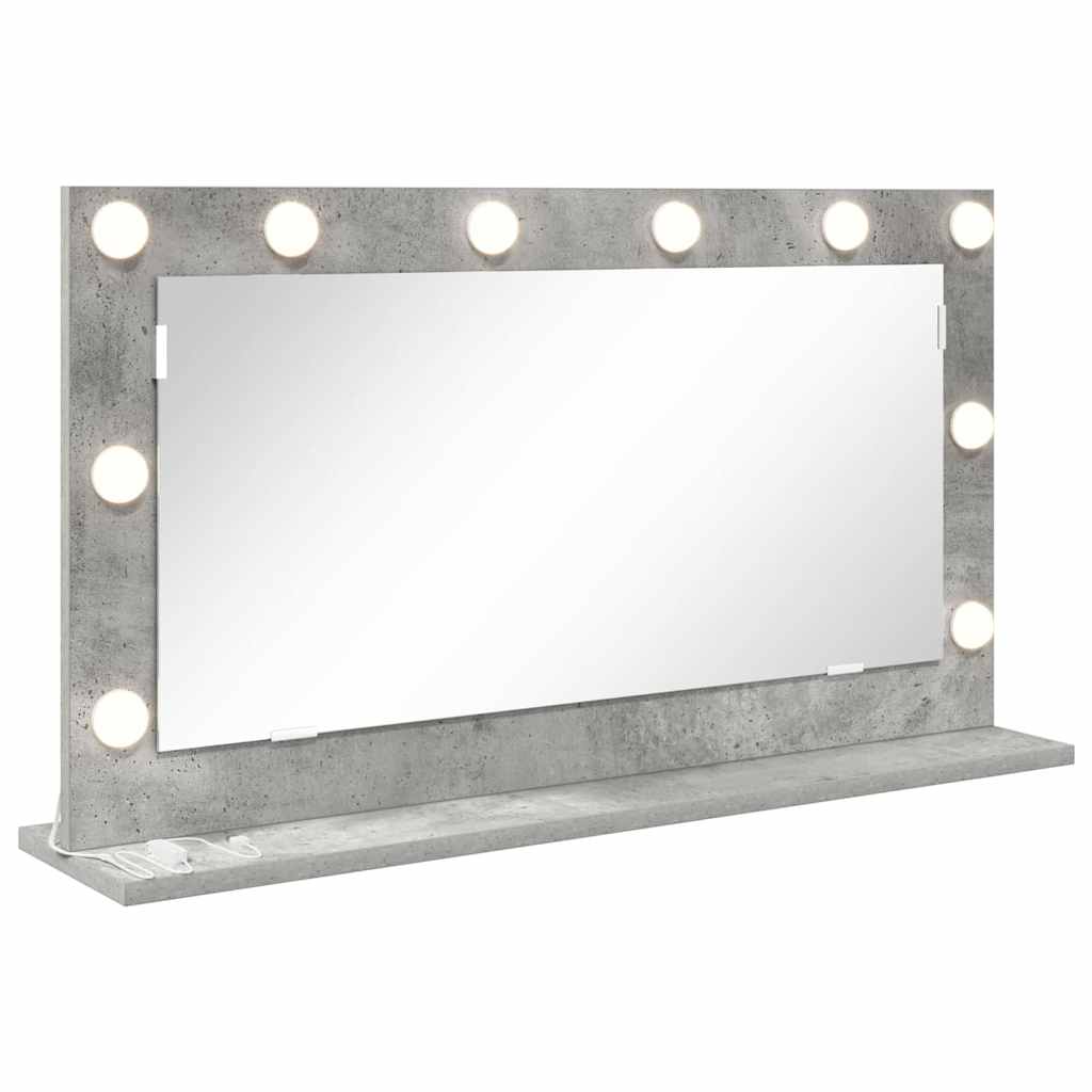 vidaXL Lustro toaletowe Prostokątny Betonowy szary 80 x 45 x 18 cm