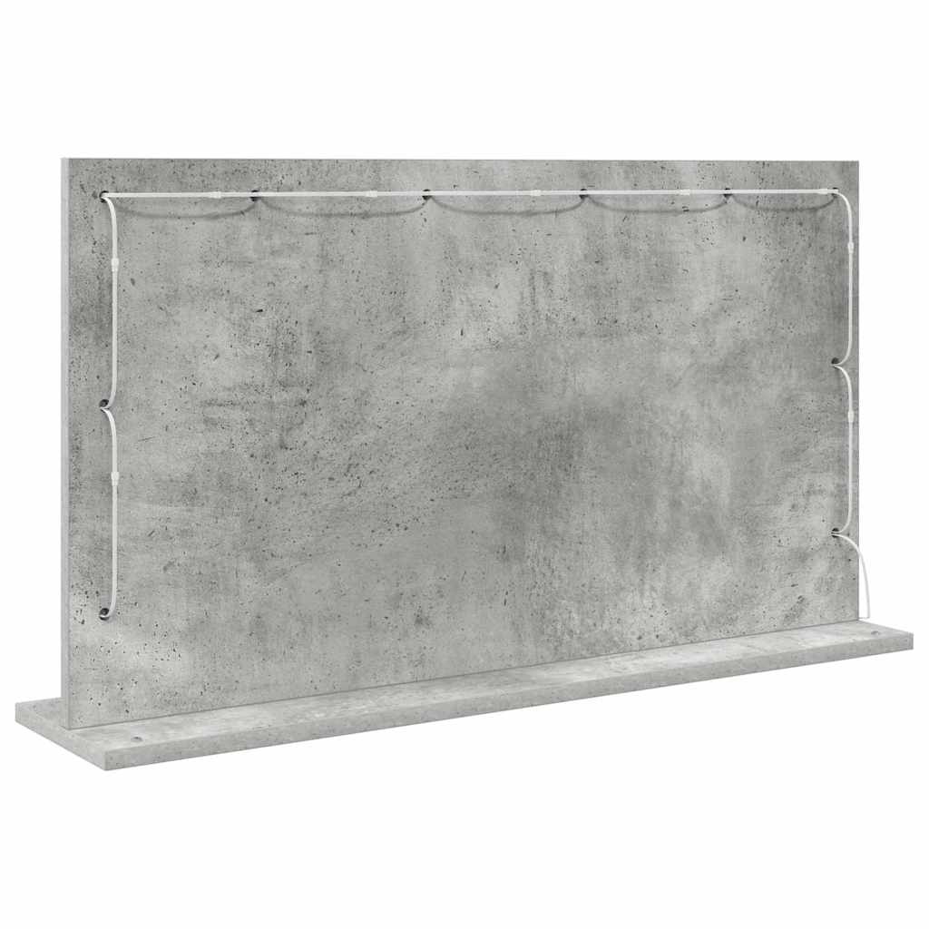 vidaXL Lustro toaletowe Prostokątny Betonowy szary 80 x 45 x 18 cm