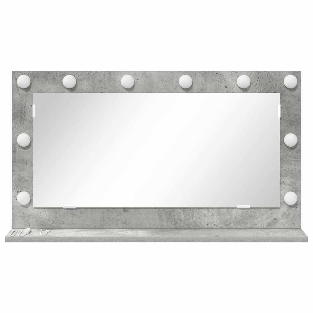 vidaXL Lustro toaletowe Prostokątny Betonowy szary 80 x 45 x 18 cm