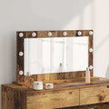 vidaXL Lustro toaletowe Prostokątny Stare drewno 80 x 45 x 18 cm