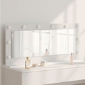 vidaXL Lustro toaletowe Prostokątny Z lustrem Biały 100 x 45 x 18 cm