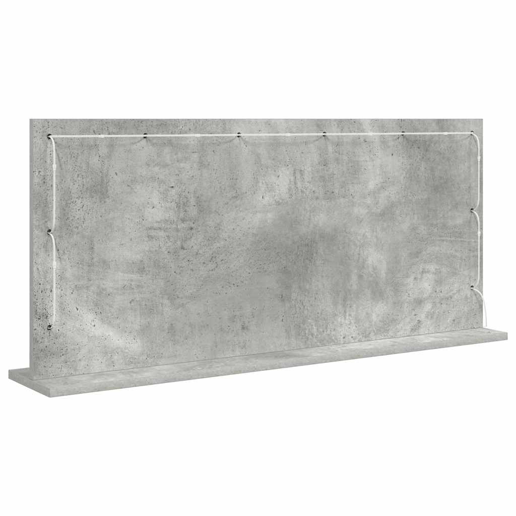 vidaXL Lustro toaletowe Prostokątny Betonowy szary 100 x 45 x 18 cm