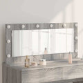 vidaXL Lustro toaletowe Prostokątny Szary Sonoma 100 x 45 x 18 cm