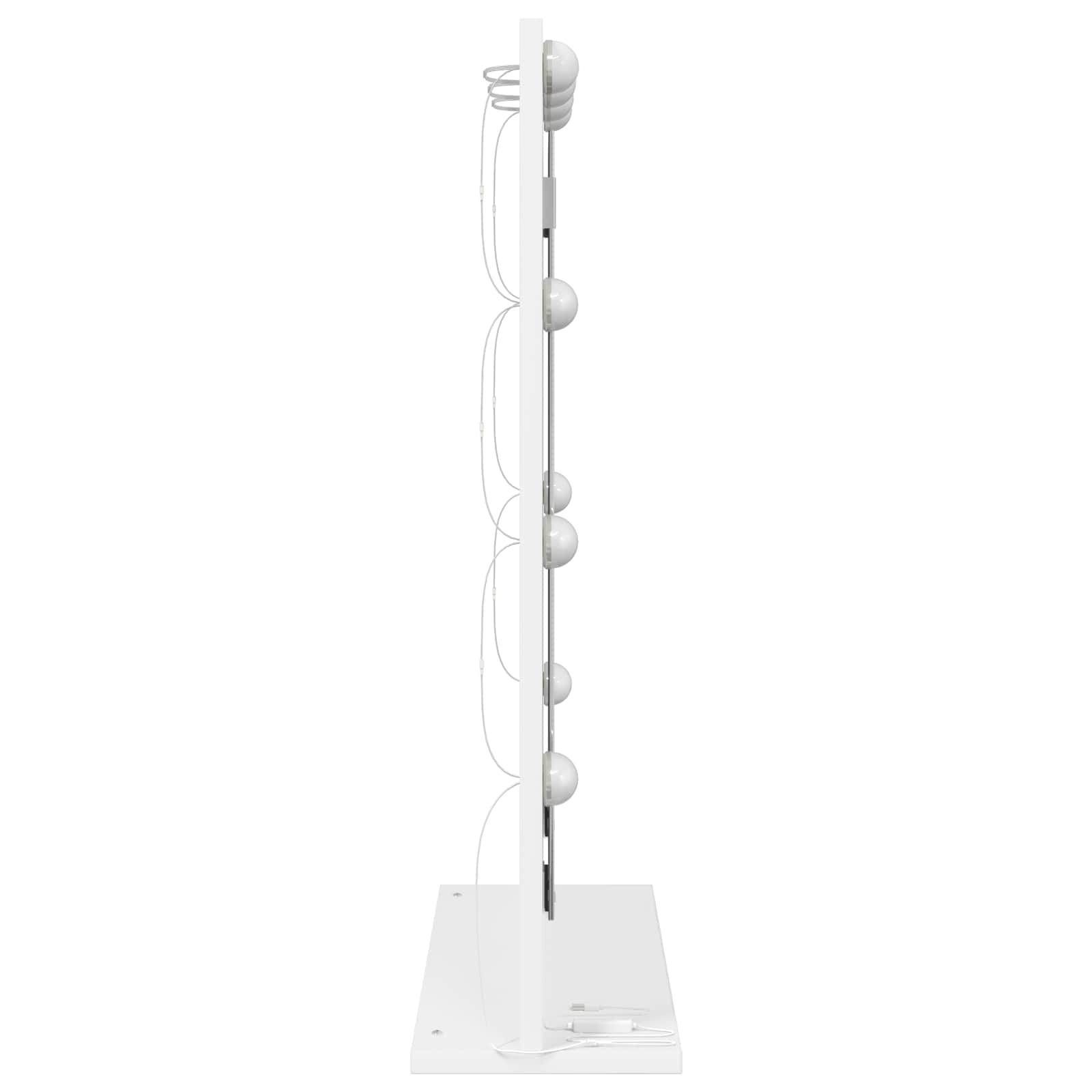vidaXL Lustro toaletowe Prostokątny Z lustrem Biały 70 x 50 x 18 cm