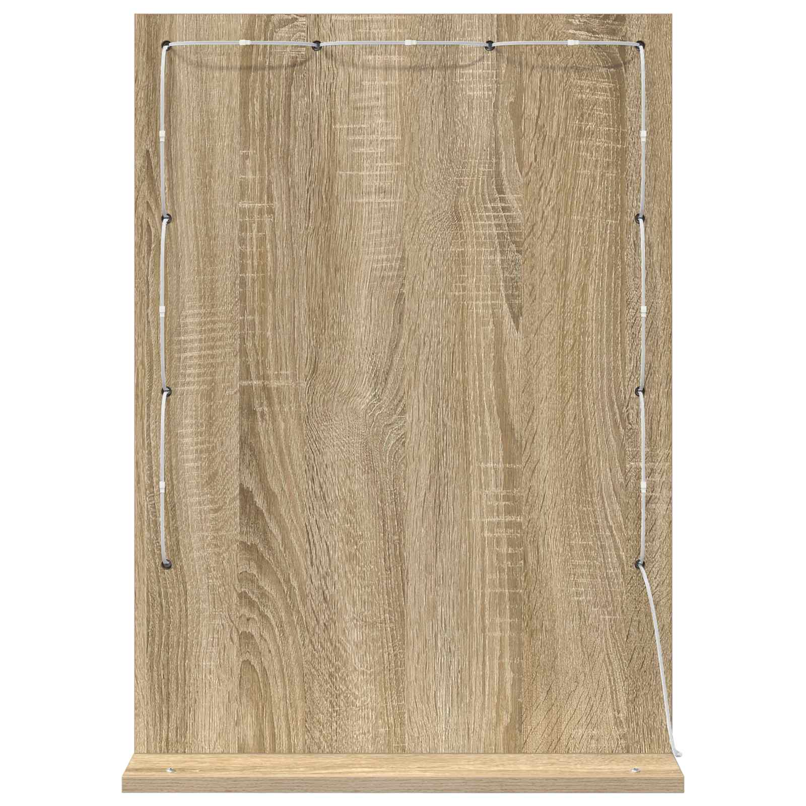 vidaXL Lustro toaletowe Prostokątny Dąb Sonoma 70 x 50 x 18 cm