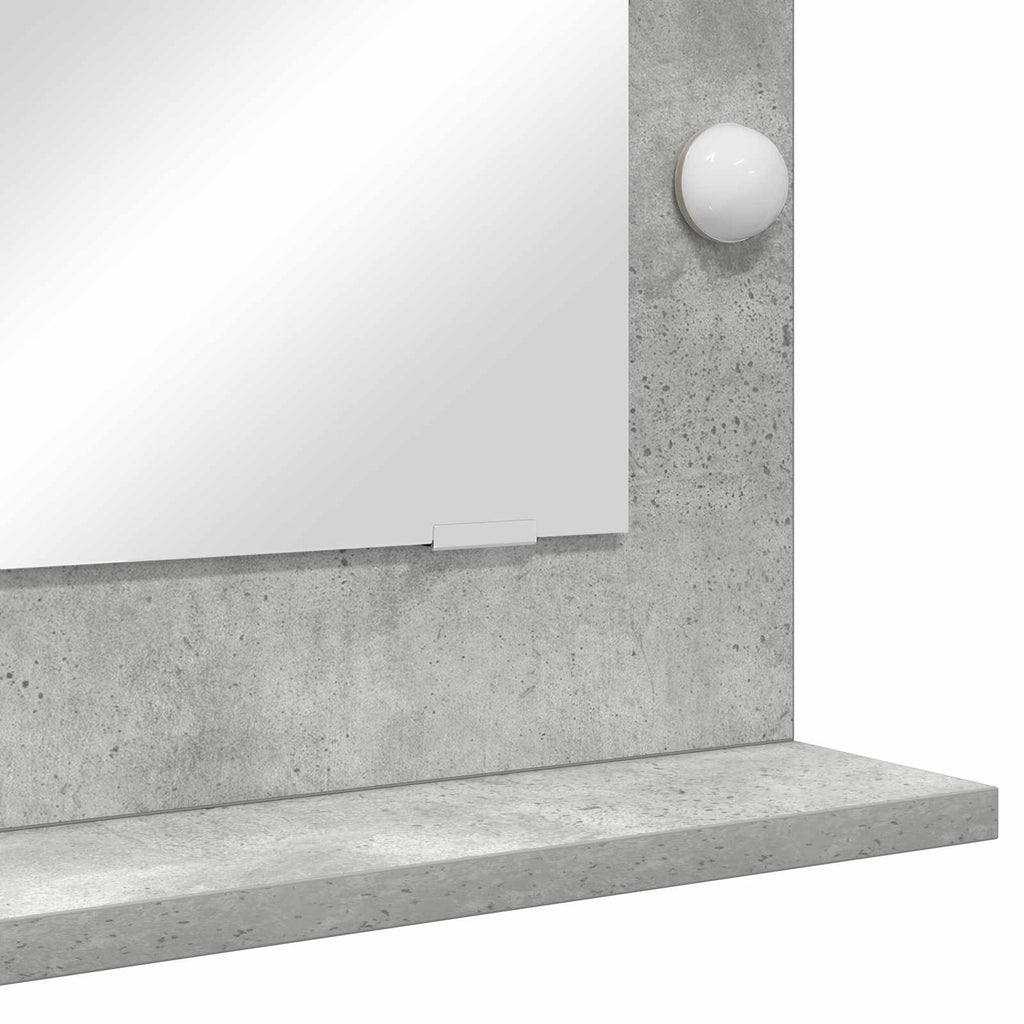 vidaXL Lustro toaletowe Prostokątny Betonowy szary 70 x 50 x 18 cm