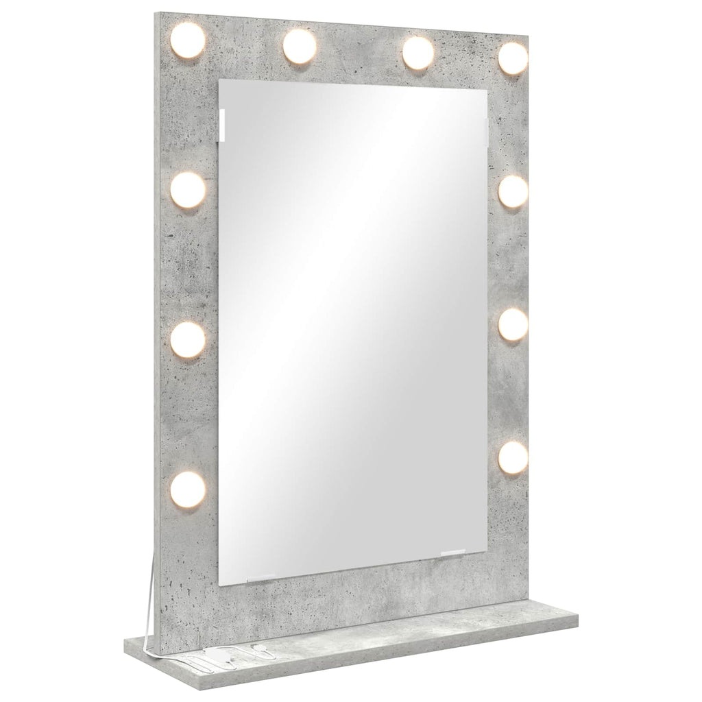 vidaXL Lustro toaletowe Prostokątny Betonowy szary 70 x 50 x 18 cm