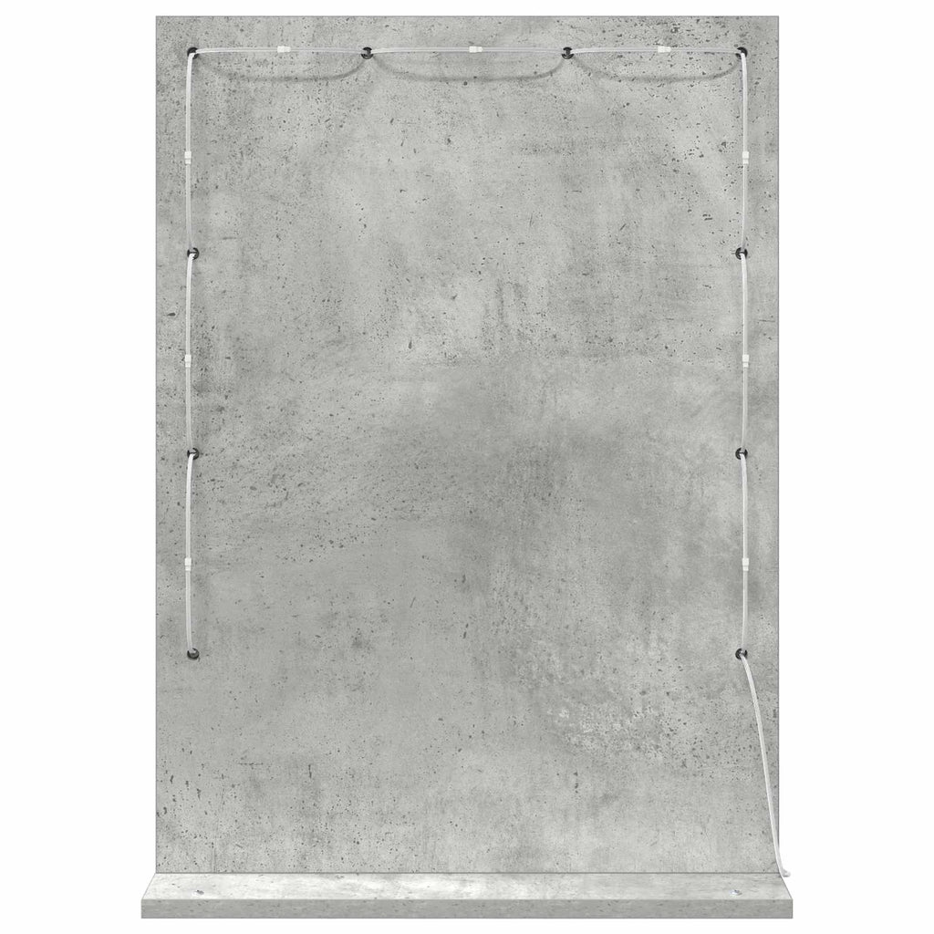 vidaXL Lustro toaletowe Prostokątny Betonowy szary 70 x 50 x 18 cm