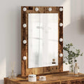vidaXL Lustro toaletowe Prostokątny Stare drewno 70 x 50 x 18 cm