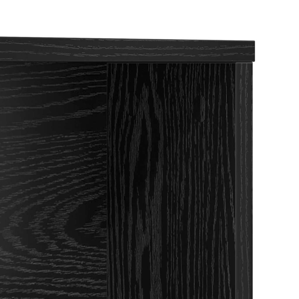 vidaXL Biurko Czarny Dąb 91 x 50 x 149 cm Materiał drewnopochodny