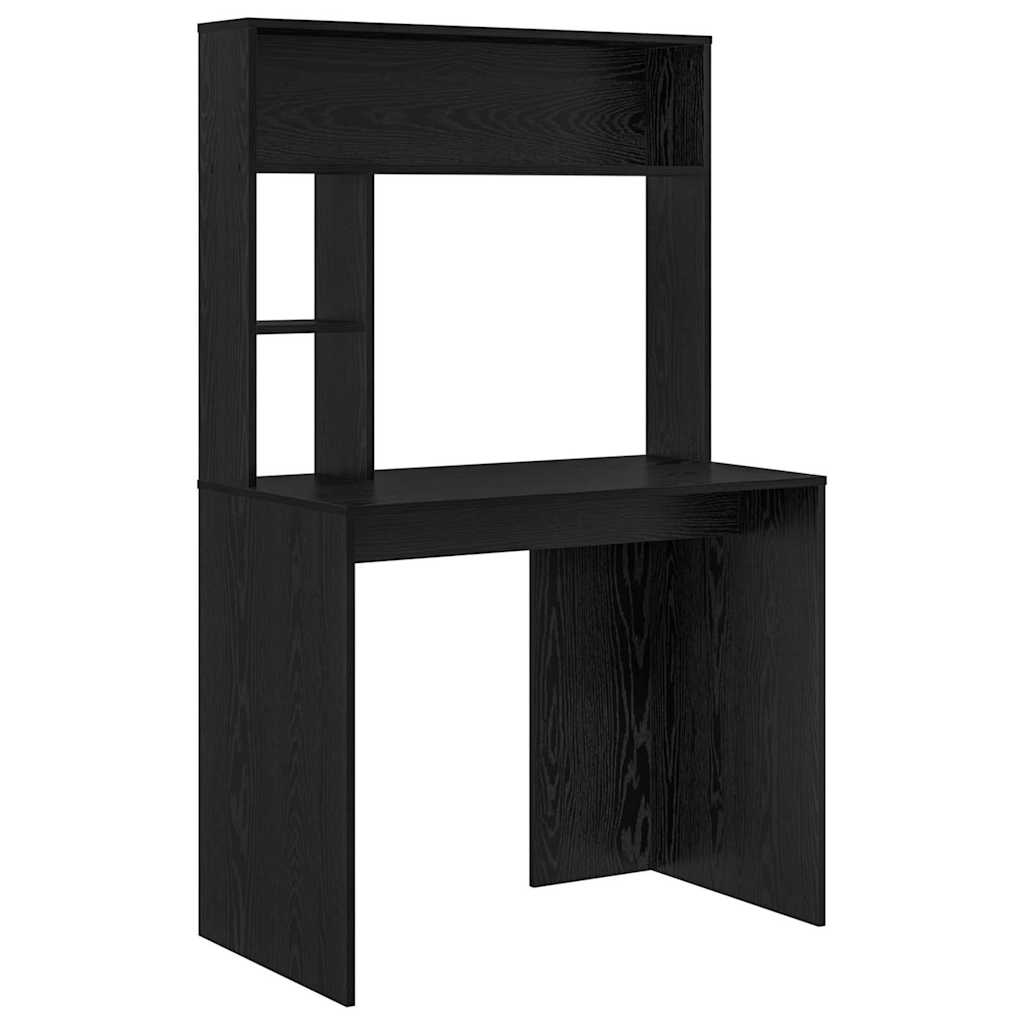 vidaXL Biurko Czarny Dąb 91 x 50 x 149 cm Materiał drewnopochodny