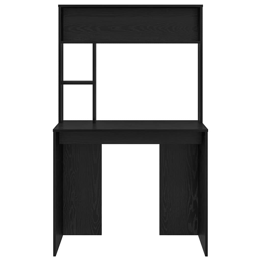 vidaXL Biurko Czarny Dąb 91 x 50 x 149 cm Materiał drewnopochodny