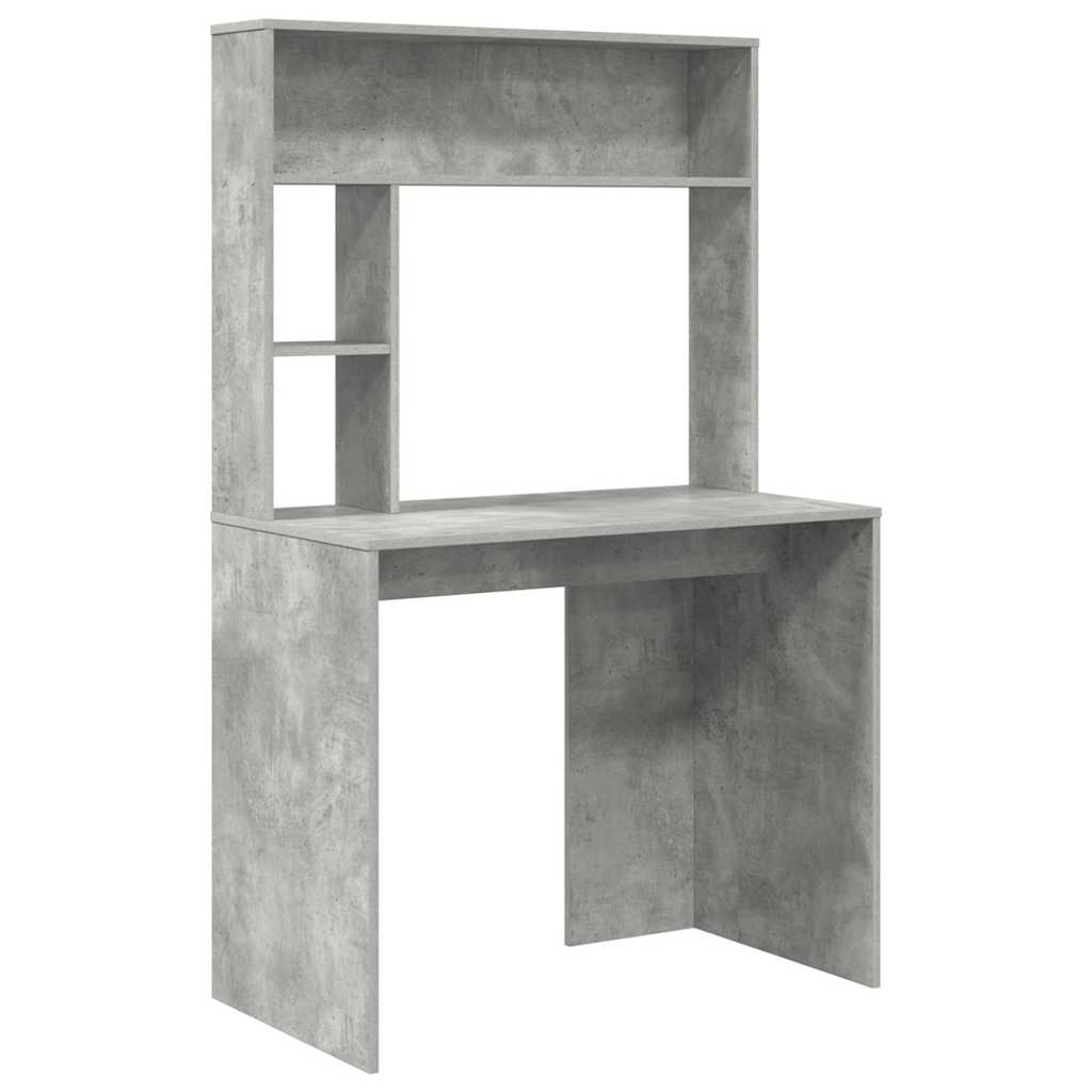 vidaXL Biurko Betonowy szary 91 x 50 x 149 cm Materiał drewnopochodny