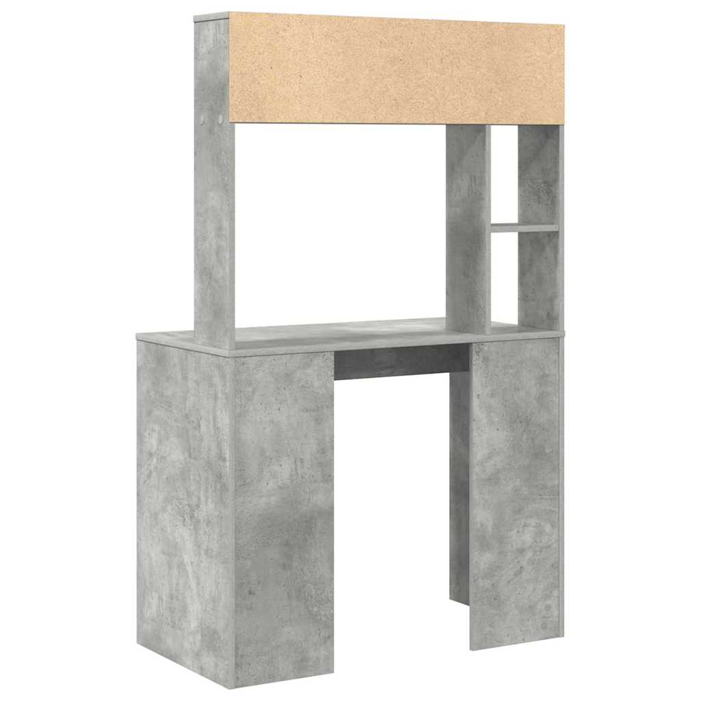 vidaXL Biurko Betonowy szary 91 x 50 x 149 cm Materiał drewnopochodny