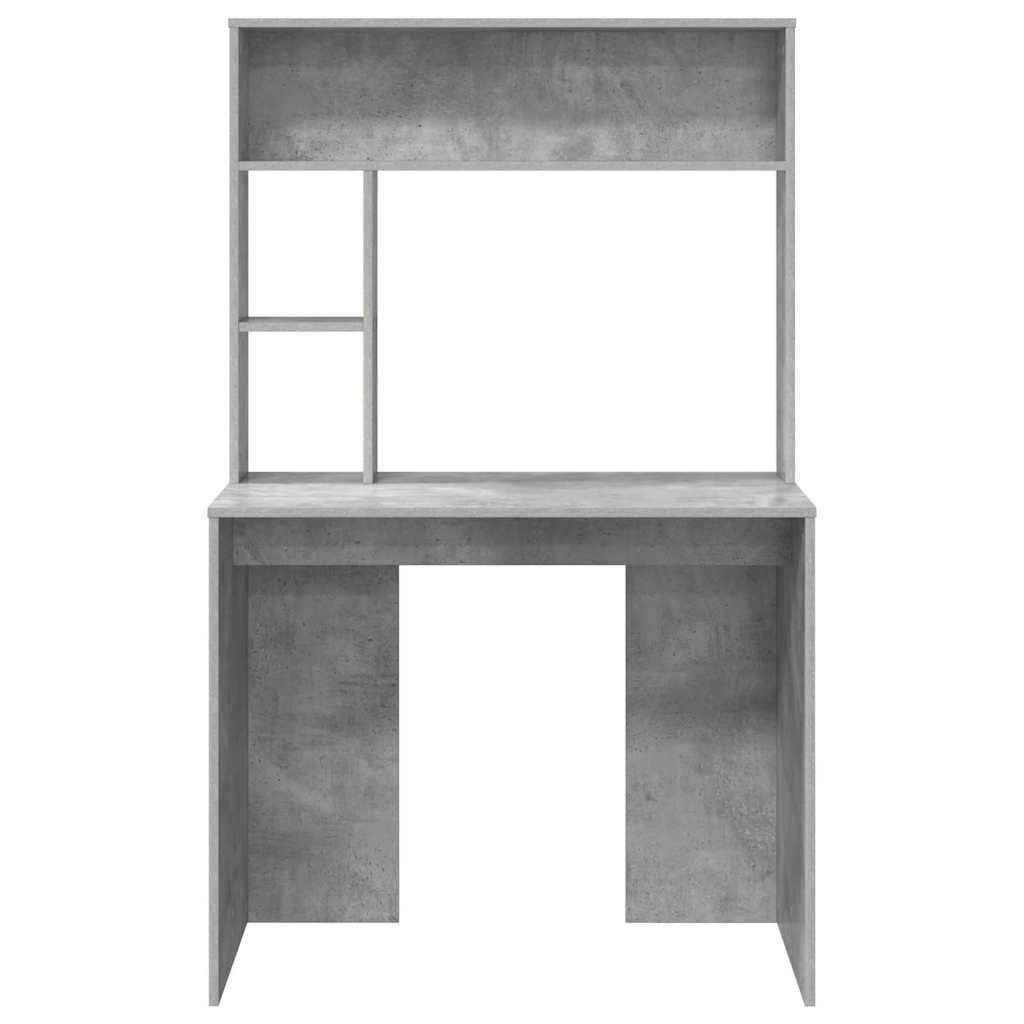 vidaXL Biurko Betonowy szary 91 x 50 x 149 cm Materiał drewnopochodny