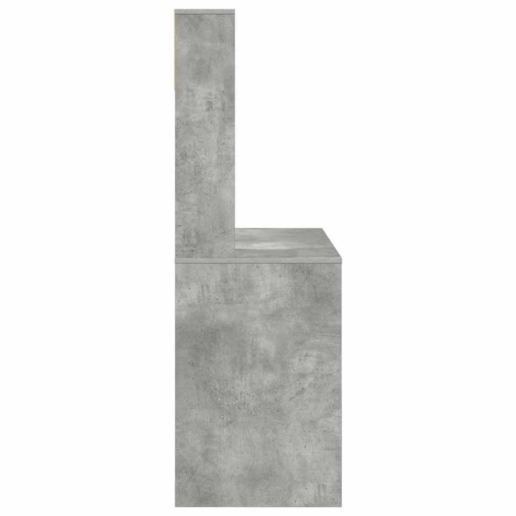 vidaXL Biurko Betonowy szary 91 x 50 x 149 cm Materiał drewnopochodny