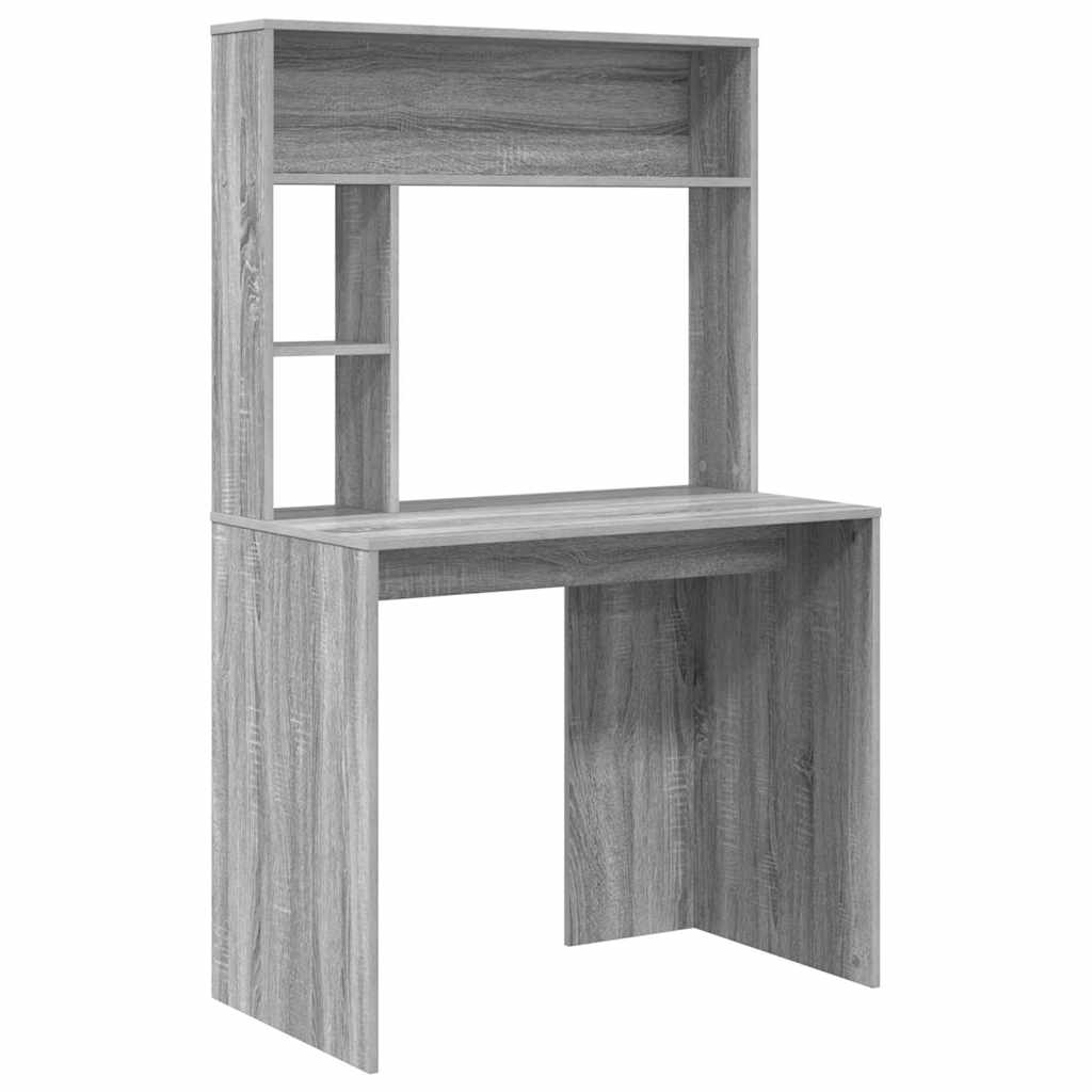 vidaXL Biurko Szary Sonoma 91 x 50 x 149 cm Materiał drewnopochodny