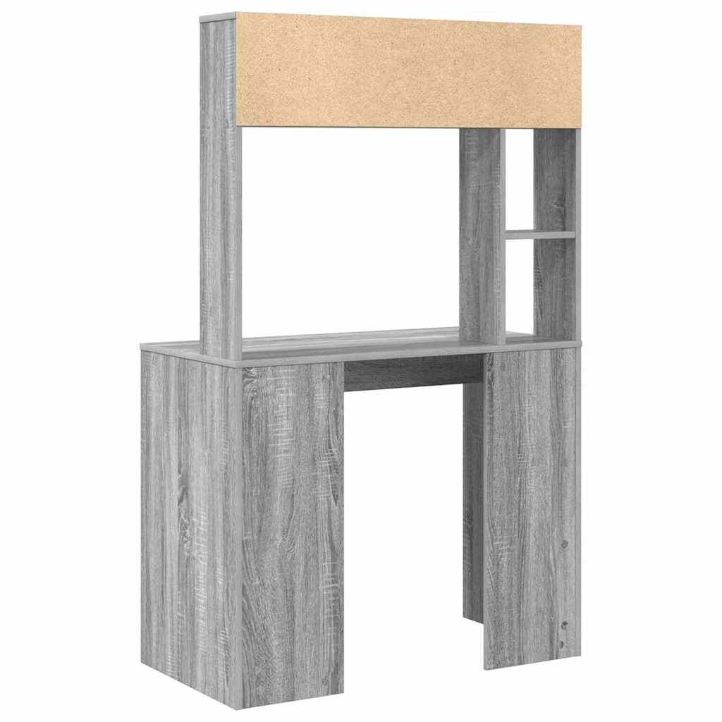 vidaXL Biurko Szary Sonoma 91 x 50 x 149 cm Materiał drewnopochodny
