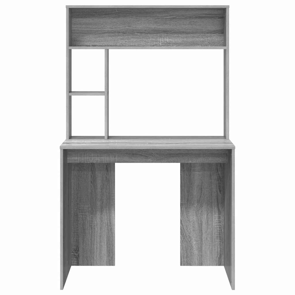 vidaXL Biurko Szary Sonoma 91 x 50 x 149 cm Materiał drewnopochodny