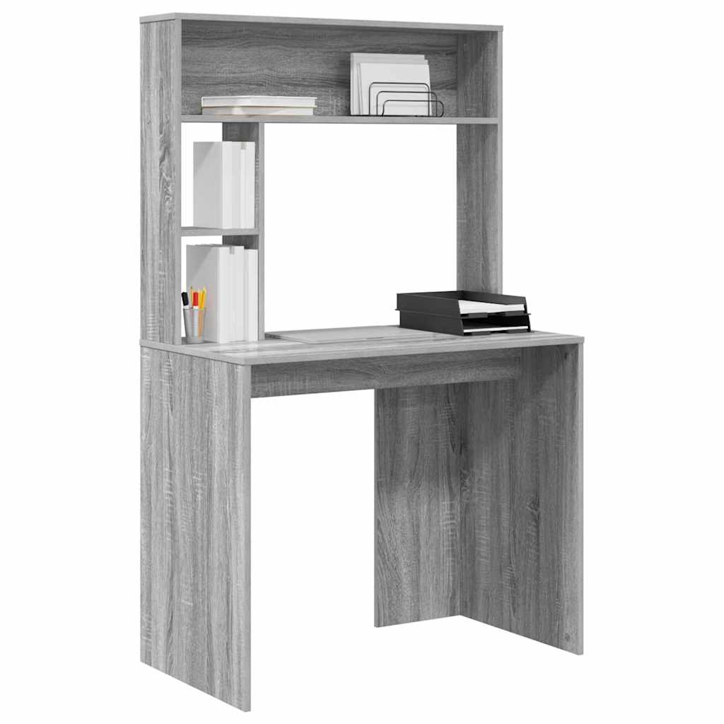 vidaXL Biurko Szary Sonoma 91 x 50 x 149 cm Materiał drewnopochodny