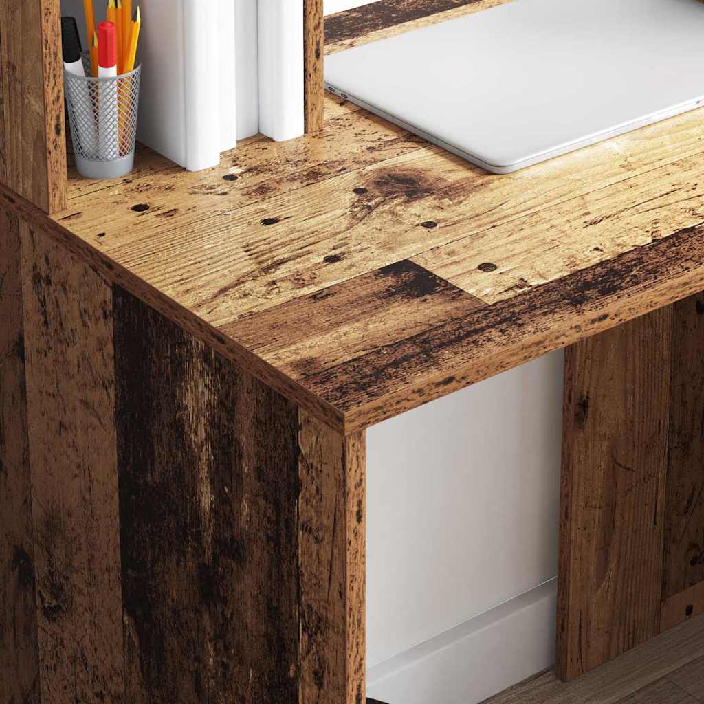 vidaXL Biurko Stare drewno 91 x 50 x 149 cm Materiał drewnopochodny