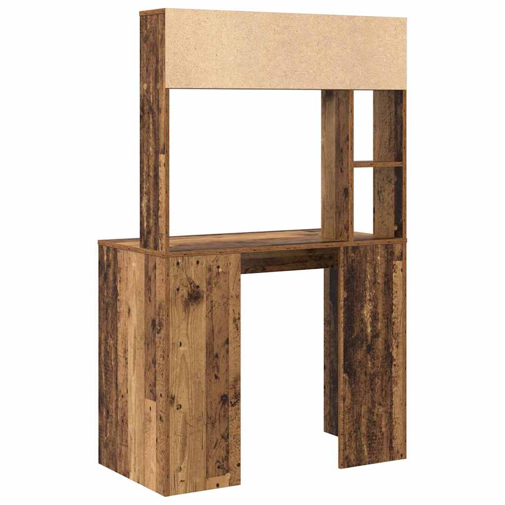 vidaXL Biurko Stare drewno 91 x 50 x 149 cm Materiał drewnopochodny