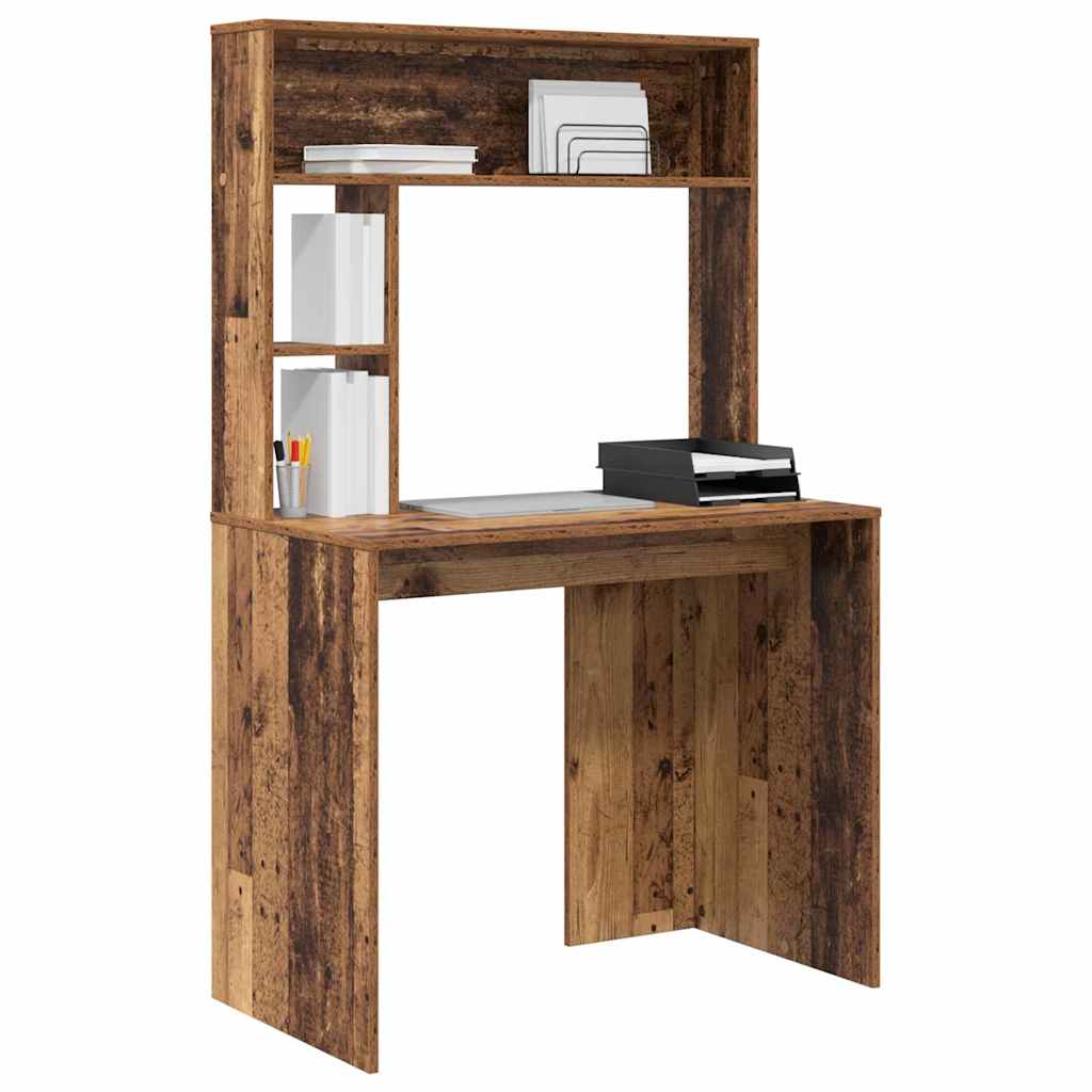 vidaXL Biurko Stare drewno 91 x 50 x 149 cm Materiał drewnopochodny