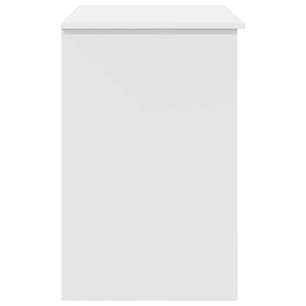 vidaXL Biurko z szufladą Biały 90 x 49 x 75 cm Materiał drewnopochodny