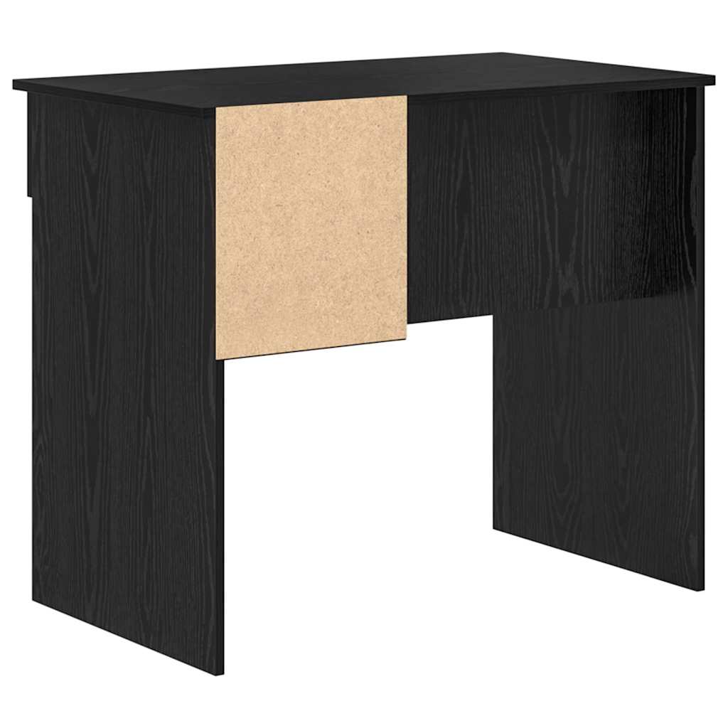 vidaXL Biurko Czarny Dąb 90 x 49 x 75 cm Materiał drewnopochodny