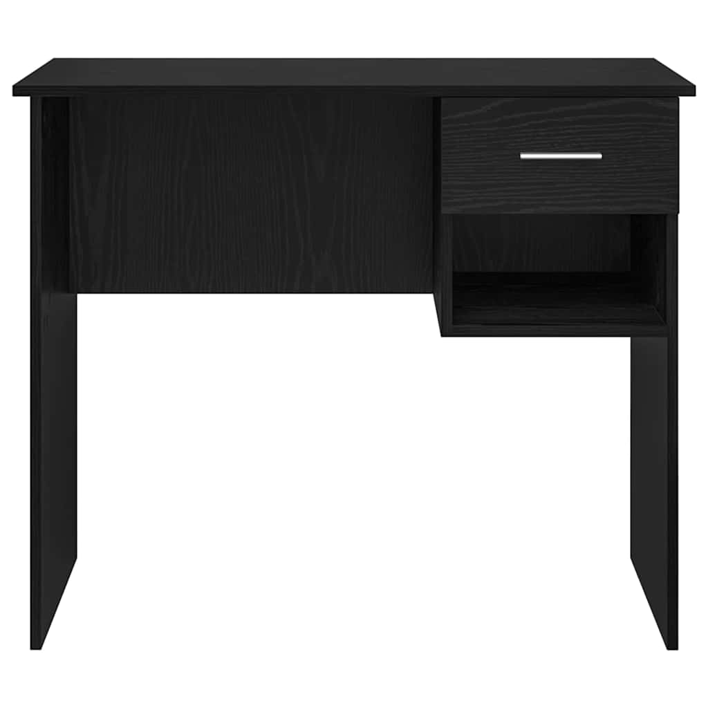 vidaXL Biurko Czarny Dąb 90 x 49 x 75 cm Materiał drewnopochodny