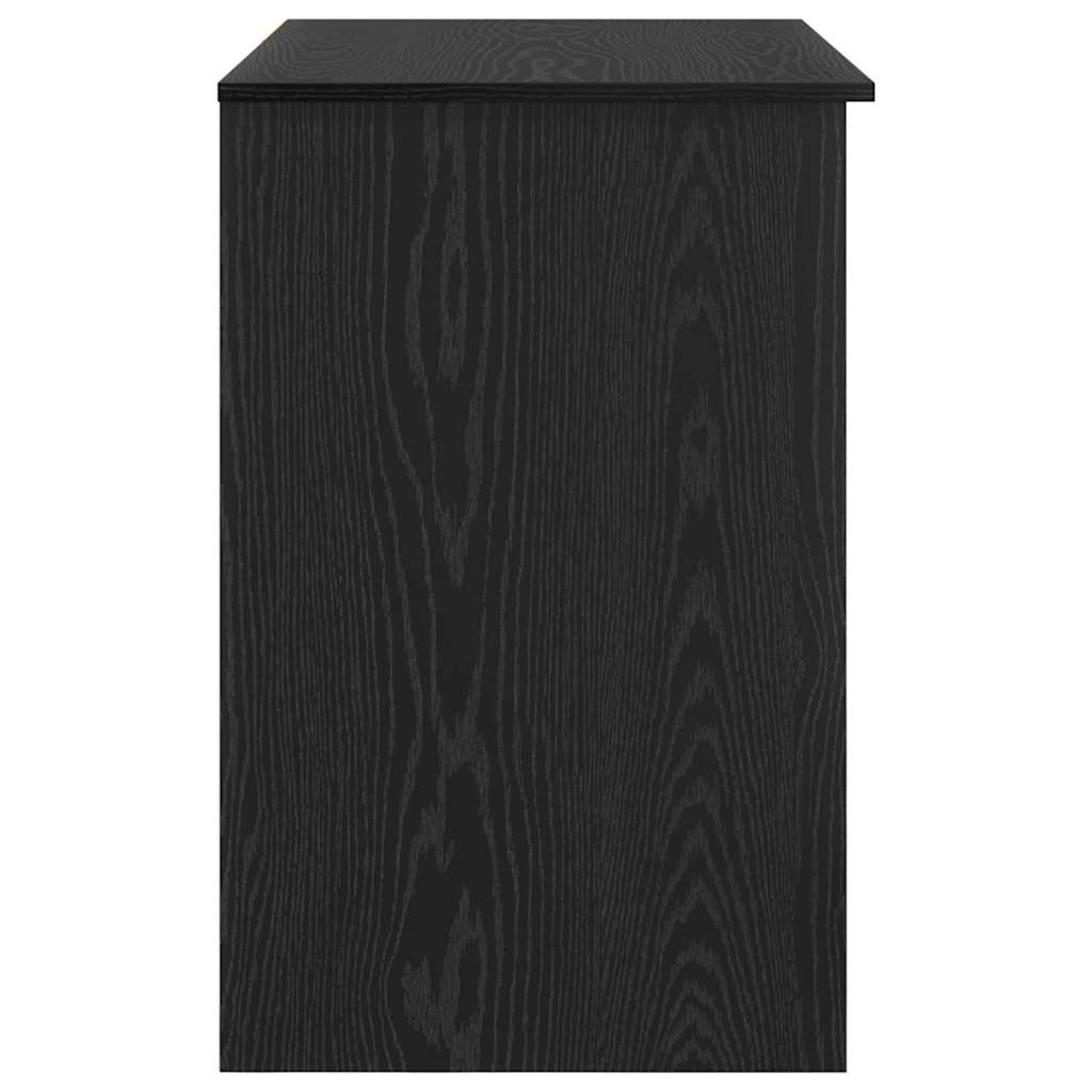 vidaXL Biurko Czarny Dąb 90 x 49 x 75 cm Materiał drewnopochodny