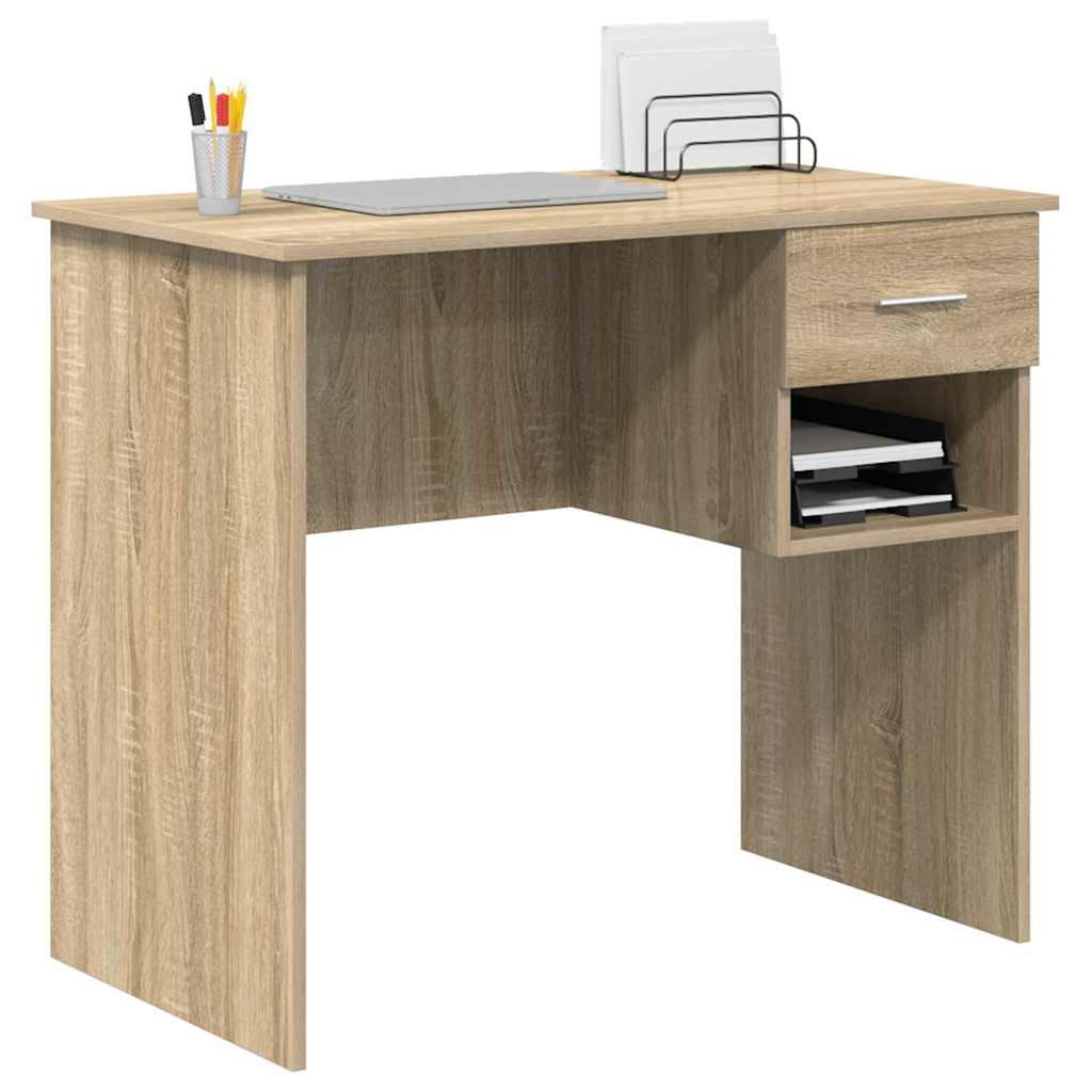 vidaXL Biurko Dąb Sonoma 90 x 49 x 75 cm Materiał drewnopochodny