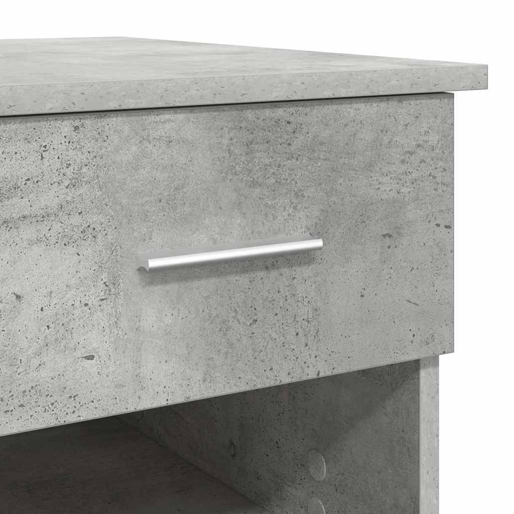 vidaXL Biurko Betonowy szary 90 x 49 x 75 cm Materiał drewnopochodny