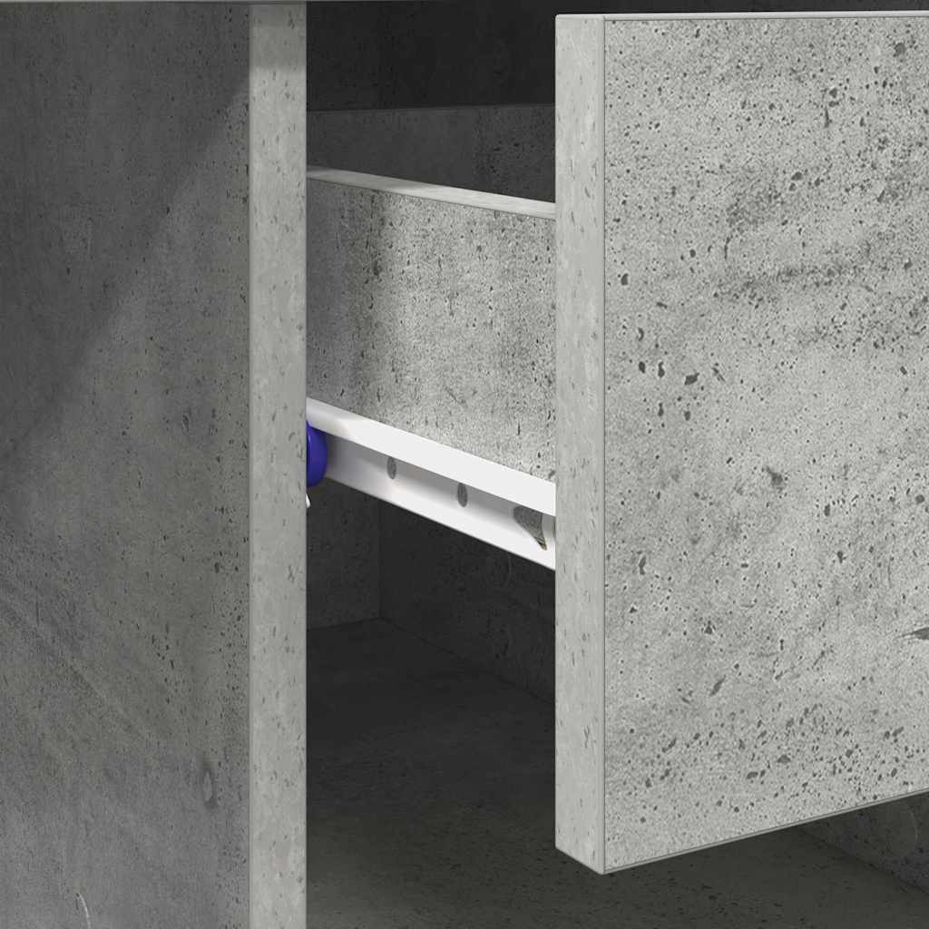 vidaXL Biurko Betonowy szary 90 x 49 x 75 cm Materiał drewnopochodny