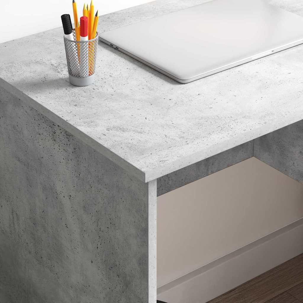 vidaXL Biurko Betonowy szary 90 x 49 x 75 cm Materiał drewnopochodny
