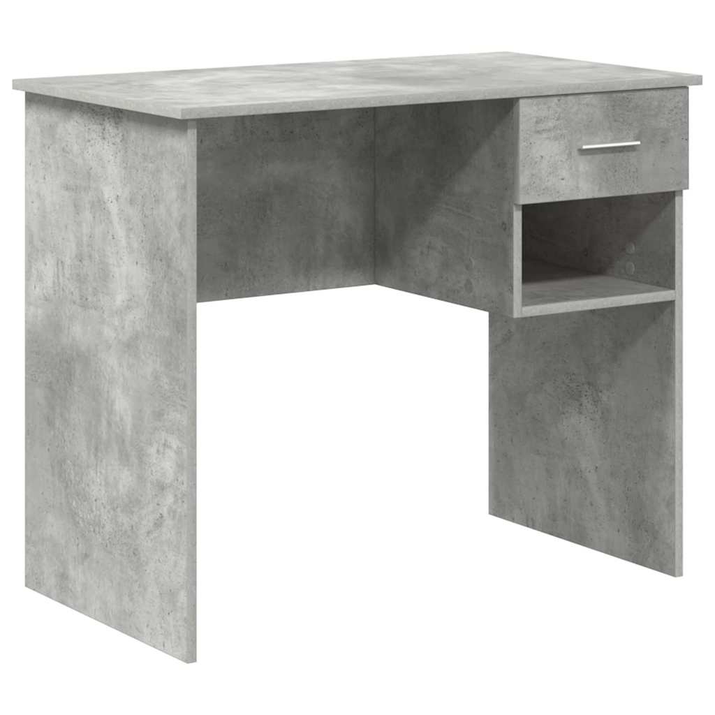 vidaXL Biurko Betonowy szary 90 x 49 x 75 cm Materiał drewnopochodny