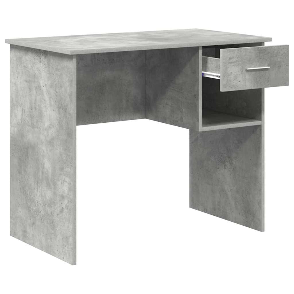 vidaXL Biurko Betonowy szary 90 x 49 x 75 cm Materiał drewnopochodny