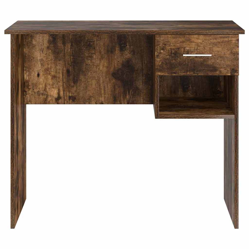 vidaXL Biurko Dąb wędzony 90 x 49 x 75 cm Materiał drewnopochodny