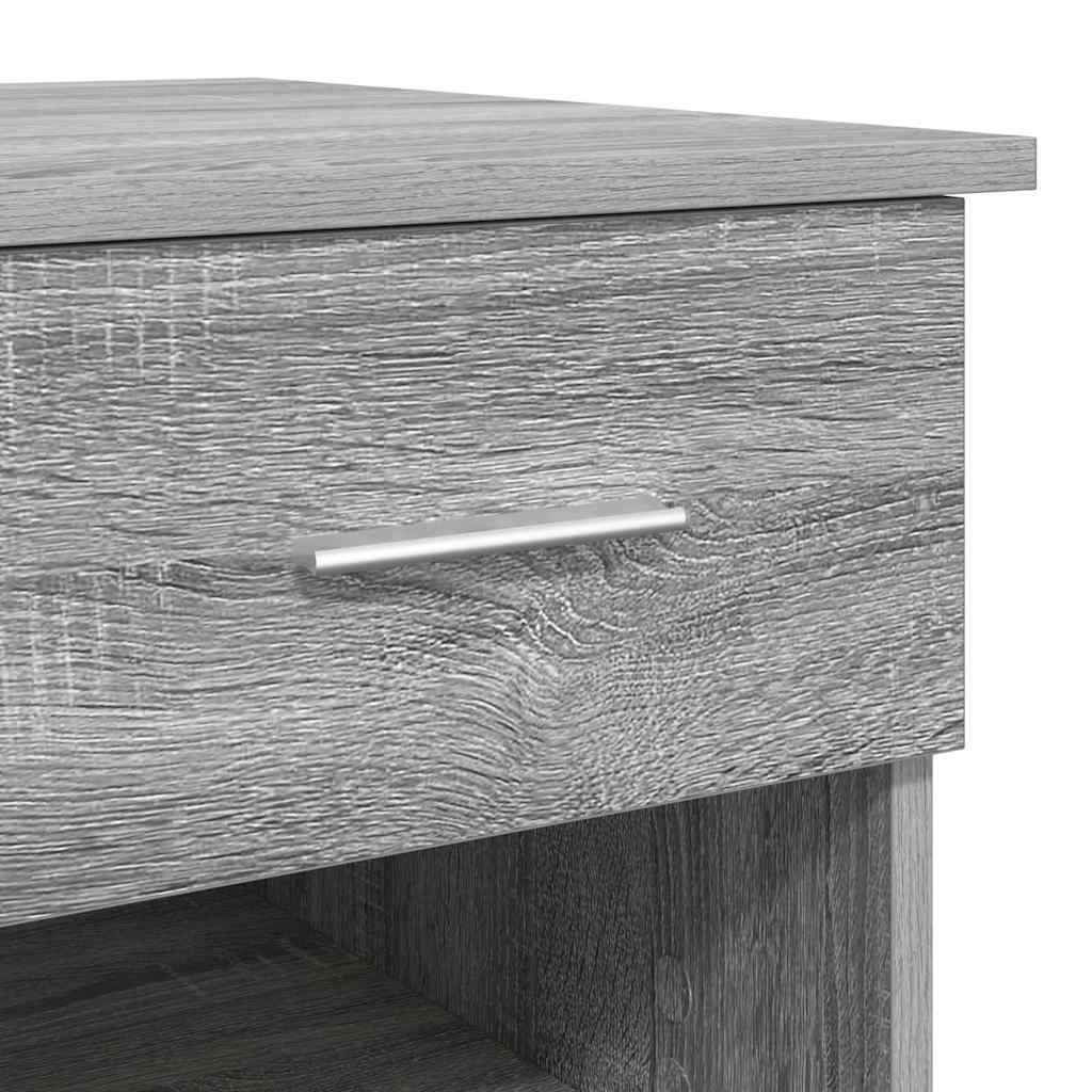 vidaXL Biurko Szary Sonoma 90 x 49 x 75 cm Materiał drewnopochodny