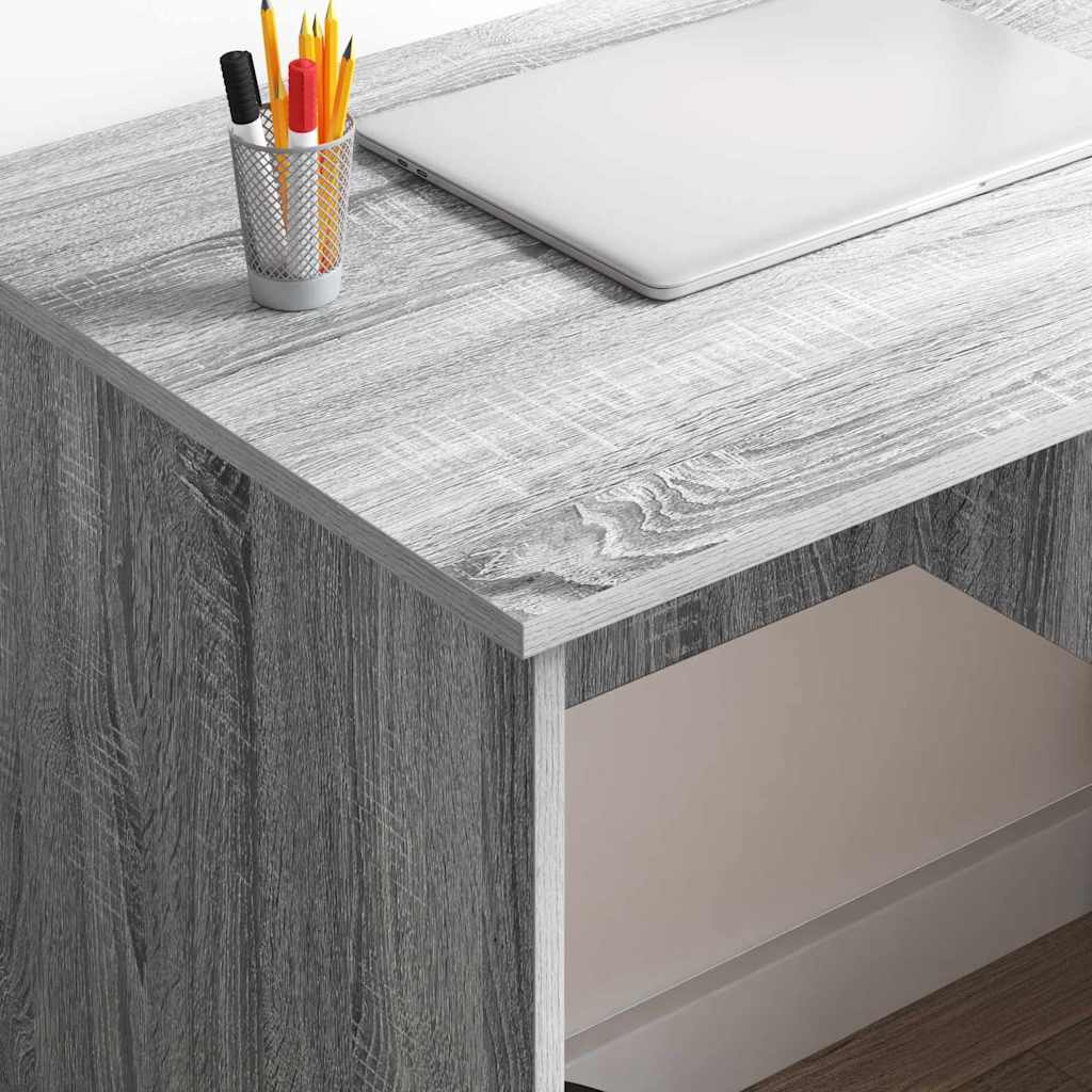 vidaXL Biurko Szary Sonoma 90 x 49 x 75 cm Materiał drewnopochodny