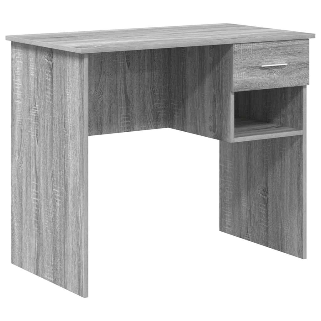 vidaXL Biurko Szary Sonoma 90 x 49 x 75 cm Materiał drewnopochodny