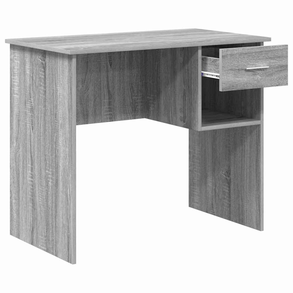 vidaXL Biurko Szary Sonoma 90 x 49 x 75 cm Materiał drewnopochodny