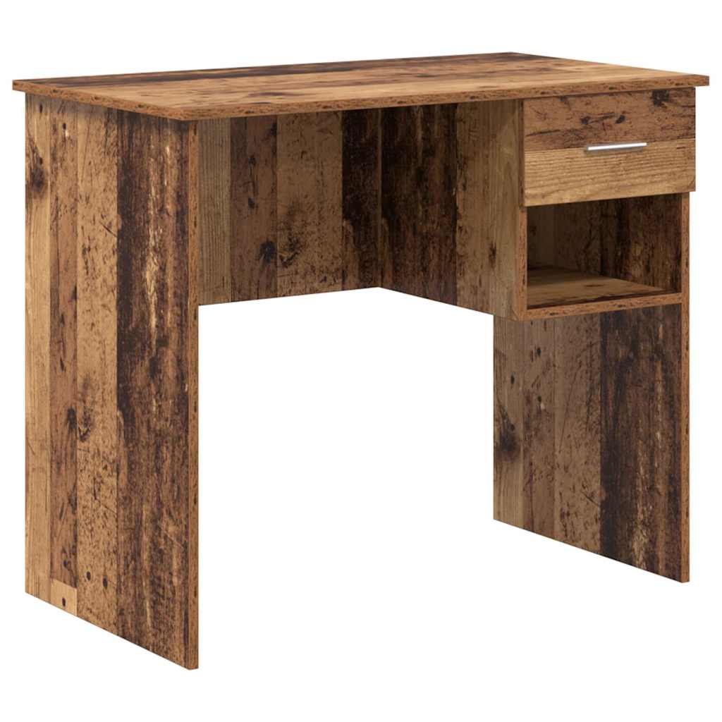 vidaXL Biurko Stare drewno 90 x 49 x 75 cm Materiał drewnopochodny