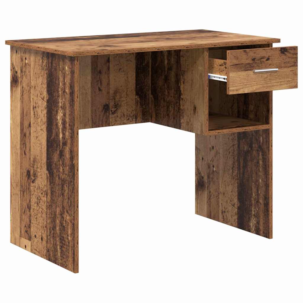 vidaXL Biurko Stare drewno 90 x 49 x 75 cm Materiał drewnopochodny
