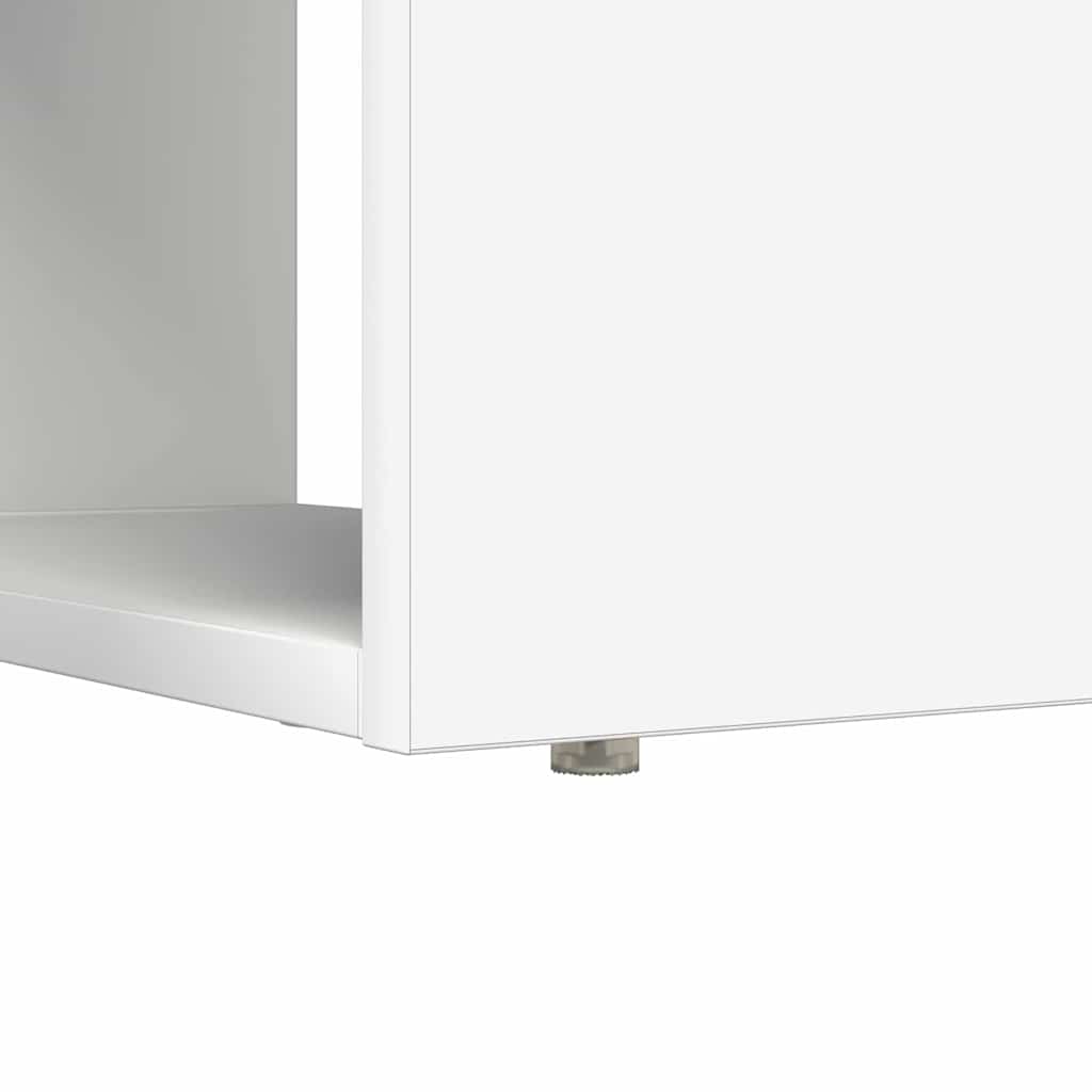 vidaXL Biurko z półką Biały 113 x 54 x 120 cm Materiał drewnopochodny