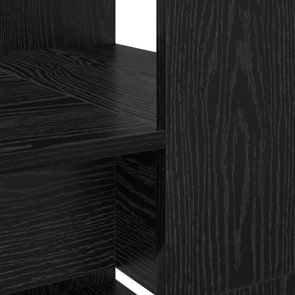 vidaXL Biurko Czarny Dąb 113 x 54 x 120 cm Materiał drewnopochodny