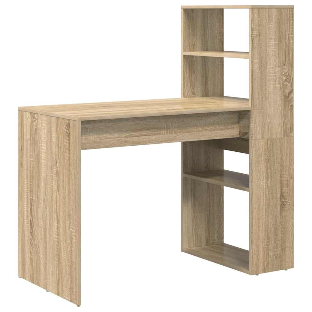 vidaXL Biurko Dąb Sonoma 113 x 54 x 120 cm Materiał drewnopochodny