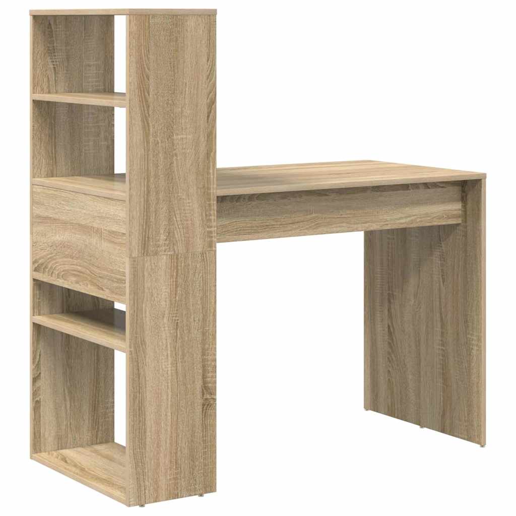 vidaXL Biurko Dąb Sonoma 113 x 54 x 120 cm Materiał drewnopochodny