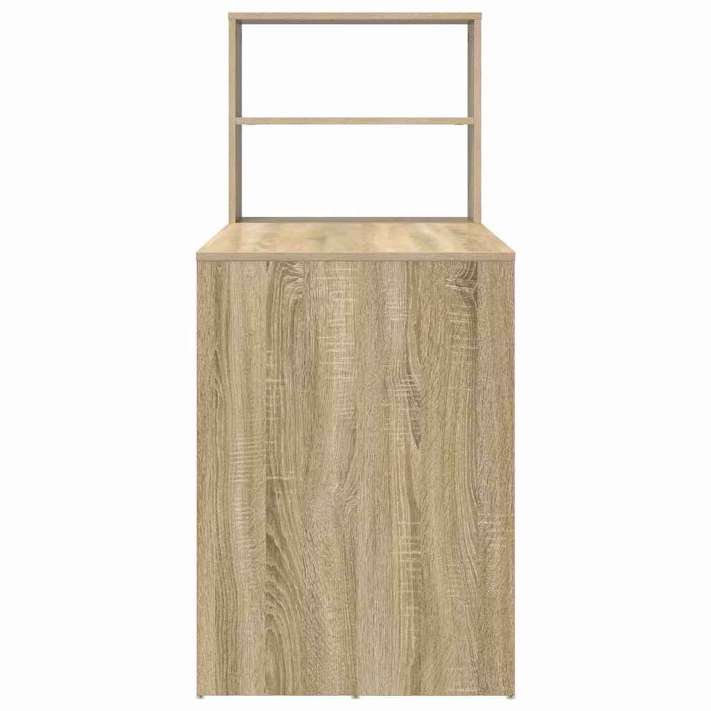 vidaXL Biurko Dąb Sonoma 113 x 54 x 120 cm Materiał drewnopochodny